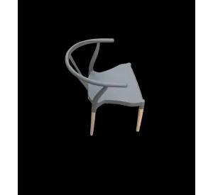 PACK 4 SILLAS WISH ASIENTO POLIPROPILENO ESTRUCTURA MADERA
