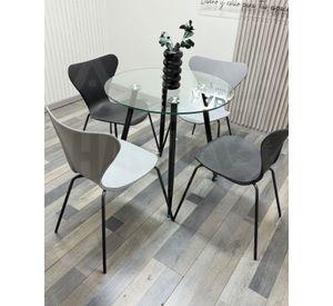 COMEDOR 80 CM JLOVE PP BLACK - 4 PUESTOS