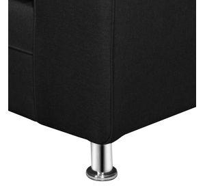 SOFA LEGEND 3 CUERPOS + 2 POUF NEGRO