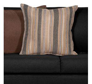 SOFA LEGEND 3 CUERPOS + 2 POUF NEGRO
