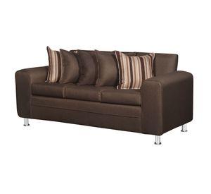SOFA LEGEND 3 CUERPOS + 2 POUF CAFÉ