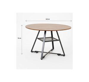 Mesa de Comedor Redonda Estilo Industrial Törn