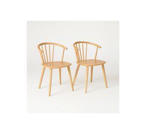 Pack de 2 Sillas Lykke de Madera - Natural