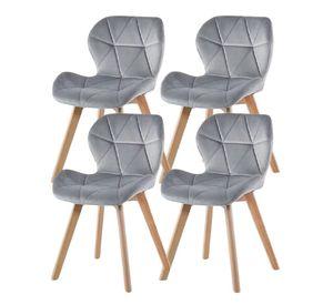 PACK 4 SILLAS VELVET PARA COMEDOR O LIVING TERCIOPELO