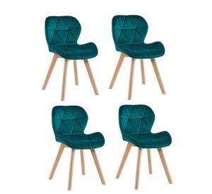 PACK 4 SILLAS VELVET PARA COMEDOR O LIVING TERCIOPELO
