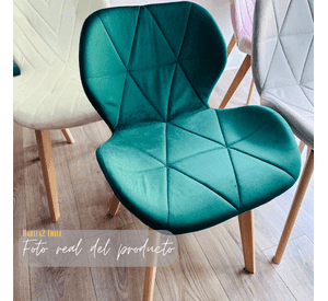 PACK 4 SILLAS VELVET PARA COMEDOR O LIVING TERCIOPELO