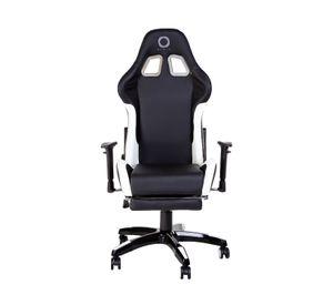 Silla Gamer Nibio Destroyer Reclinable 180° Apoyapies Blanca