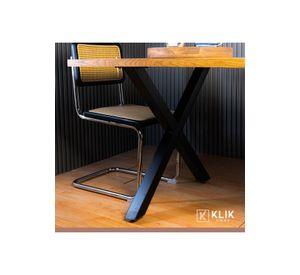 Mesa industrial Color Madera y Metal Cross 180x90