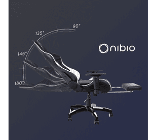 Silla Gamer Nibio Destroyer Reclinable 180° Apoyapies Blanca