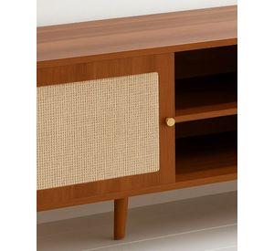Rack Ructico para TV Brown Mesh 138 cm
