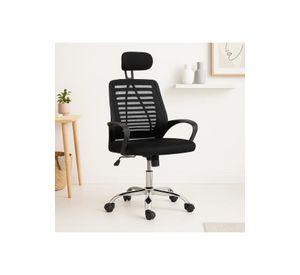 Silla de Oficina Ergos Ergonómica con Cabeza - Negra
