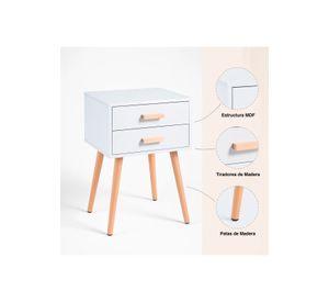 Velador Eames Doble 40x30x60 - Blanco
