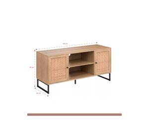 Rack de TV o Buffet Rattan Rustico Dos Puertas