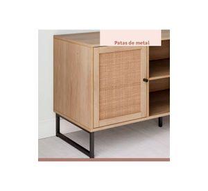 Rack de TV o Buffet Rattan Rustico Dos Puertas