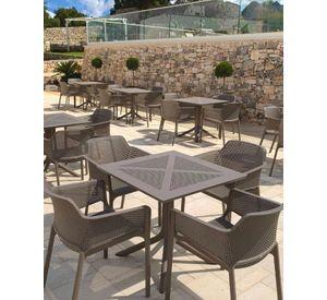 MESA DE EXTERIOR 80X80 POLIPROPILENO RESISTENTE AL AGUA