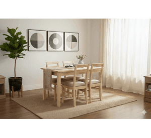Comedor 4 Sillas Castilla Tapiz Beige