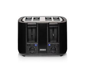 Tostador Eléctrico Thomas Th-126 4 Panes Negro 1500W
