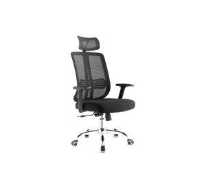 Silla de oficina mesh negra ejecutiva con apoyabrazos y cabeza