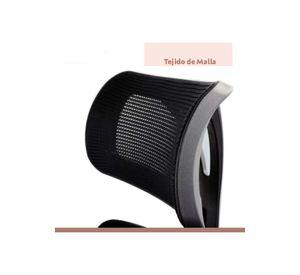 Silla de oficina mesh negra ejecutiva con apoyabrazos y cabeza