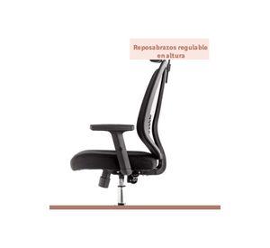 Silla de oficina mesh negra ejecutiva con apoyabrazos y cabeza