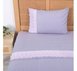 Sabana Polar Lisa Broderie 1.5 P Morado