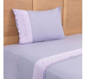 Sabana Polar Lisa Broderie 1.5 P Morado