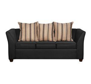 SOFA DIVEAN 3 CUERPOS NEGRO LINO