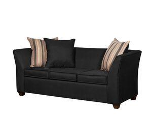 SOFA DIVEAN 3 CUERPOS NEGRO LINO