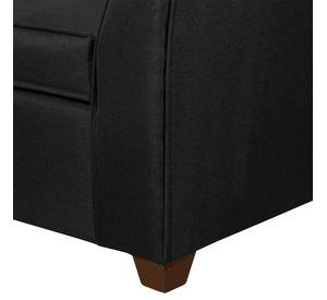 SOFA DIVEAN 3 CUERPOS NEGRO LINO