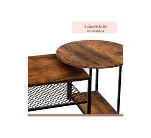 Set de Mesas de Centro Industrial en MDF - Diseño Dúo Modular
