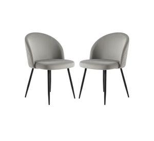PACK 2 SILLAS NORDIC FELPA BLACK