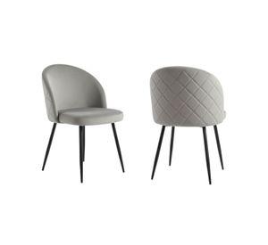 PACK 2 SILLAS NORDIC FELPA BLACK