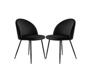 PACK 2 SILLAS NORDIC FELPA BLACK