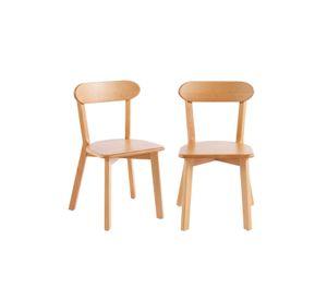 PACK 2 SILLA FRESNO DE MADERA RESISTENTE