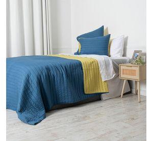 Quilt Toledo MF King Azul-Amarillo