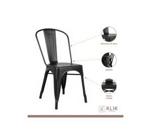 Pack de 6 Sillas Tolix - Negras