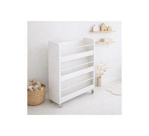 Estanteria con ruedas 3 niveles blanca