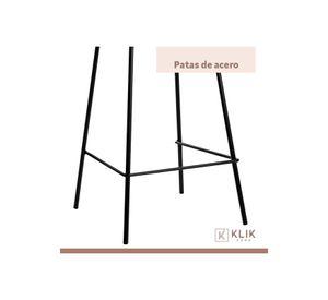 Pack de 4 Taburetes Piso Bar Tropea Alto - Negro