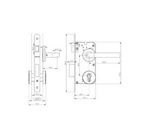 CERRADURA EMB.201-80 ODIS LLAV/LLA MANIL 9480-NEGR