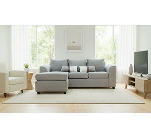 sofa 3.1 intercambiable gris fancy hogar
