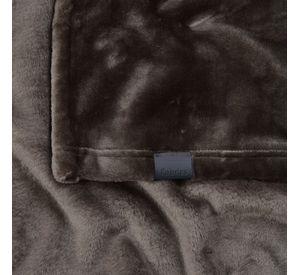 Frazada Flannel basica King gris Fabrics