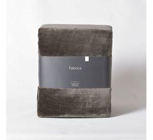 Frazada Flannel basica King gris Fabrics
