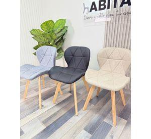 Pack 2 Sillas de Comedor Tapiz Lino Radar