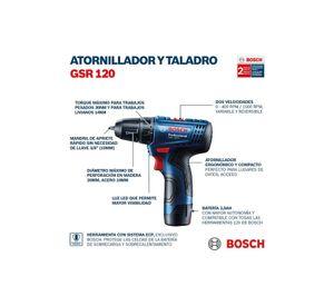 Taladro Atornillador Inalámbrico Bosch Gsr 120 Li  12v