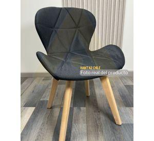 PACK 2 SILLA COMEDOR AVIADOR RADAR TAPIZADO EN LINO PATAS MADERA