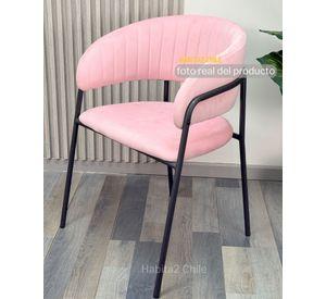 SITIAL TERCIOPELO PATAS NEGRAS GLAM