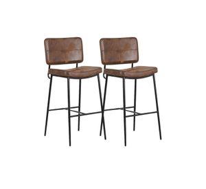 SET DE SILLAS DE BAR ACOLCHADA 68 CM COFFEE - 2 UNID