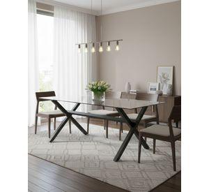 Mesa de Vidrio X Black 140X90
