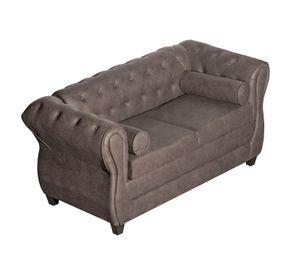 SOFÁ 2 CUERPOS CHESTERFIELD CHOCOLATE