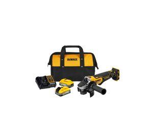 Kit Esmeril 4-1/2 20v + 2 Baterías Powerstack 5ah Dewalt DCG413H2-B2